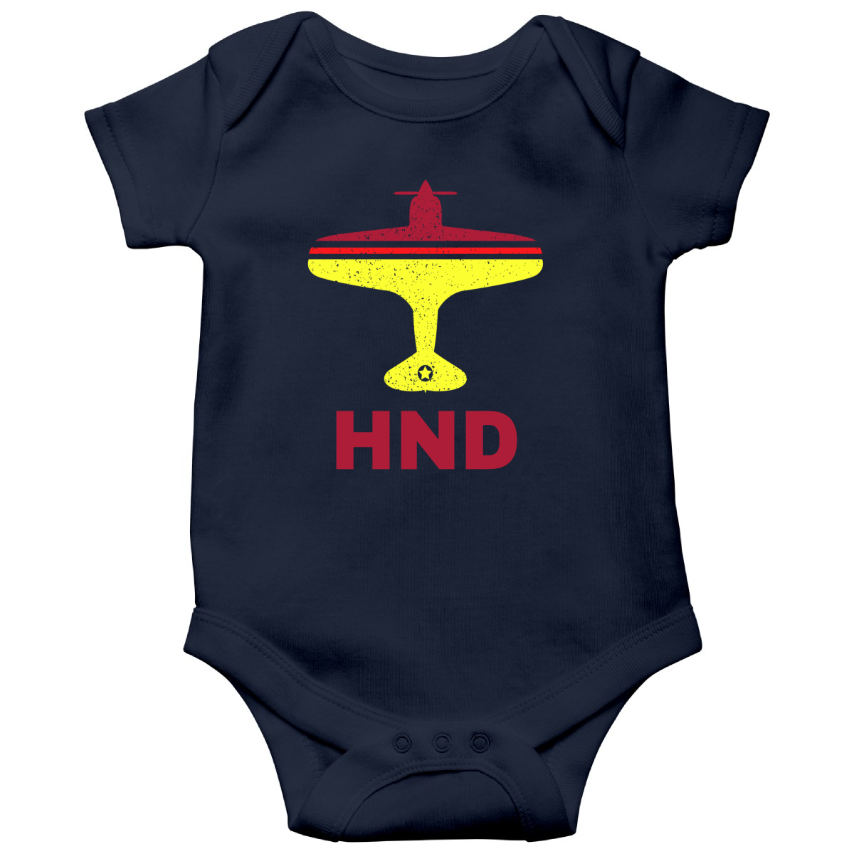 Fly Tokyo HND Airport  Baby Bodysuits | Navy