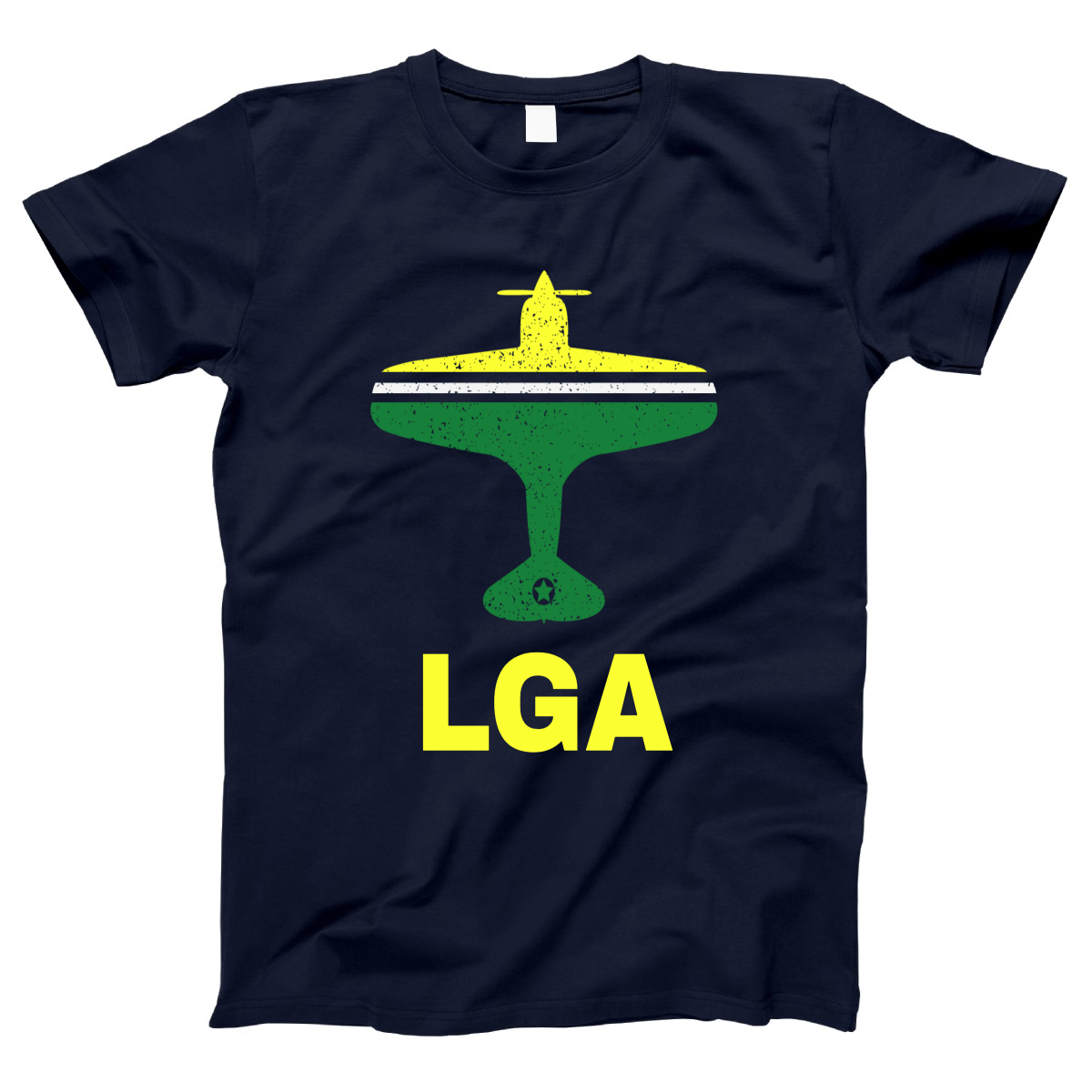 Fly New York LGA Airport Women's T-shirt | Navy