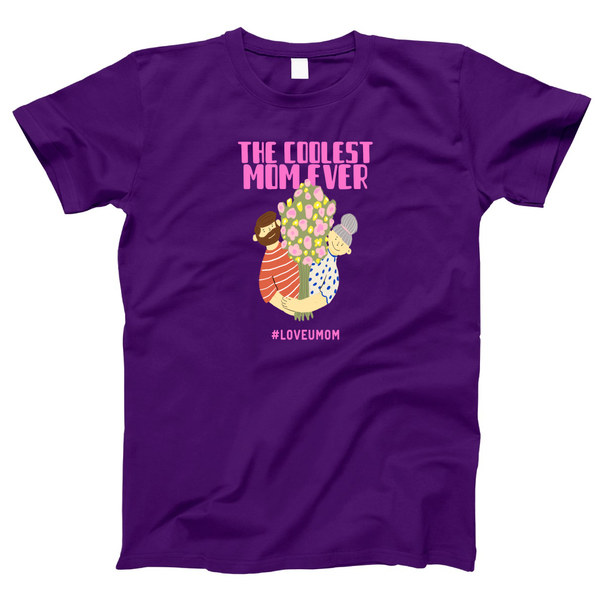 Coolest Mom Ever Women's T-shirt | Purple