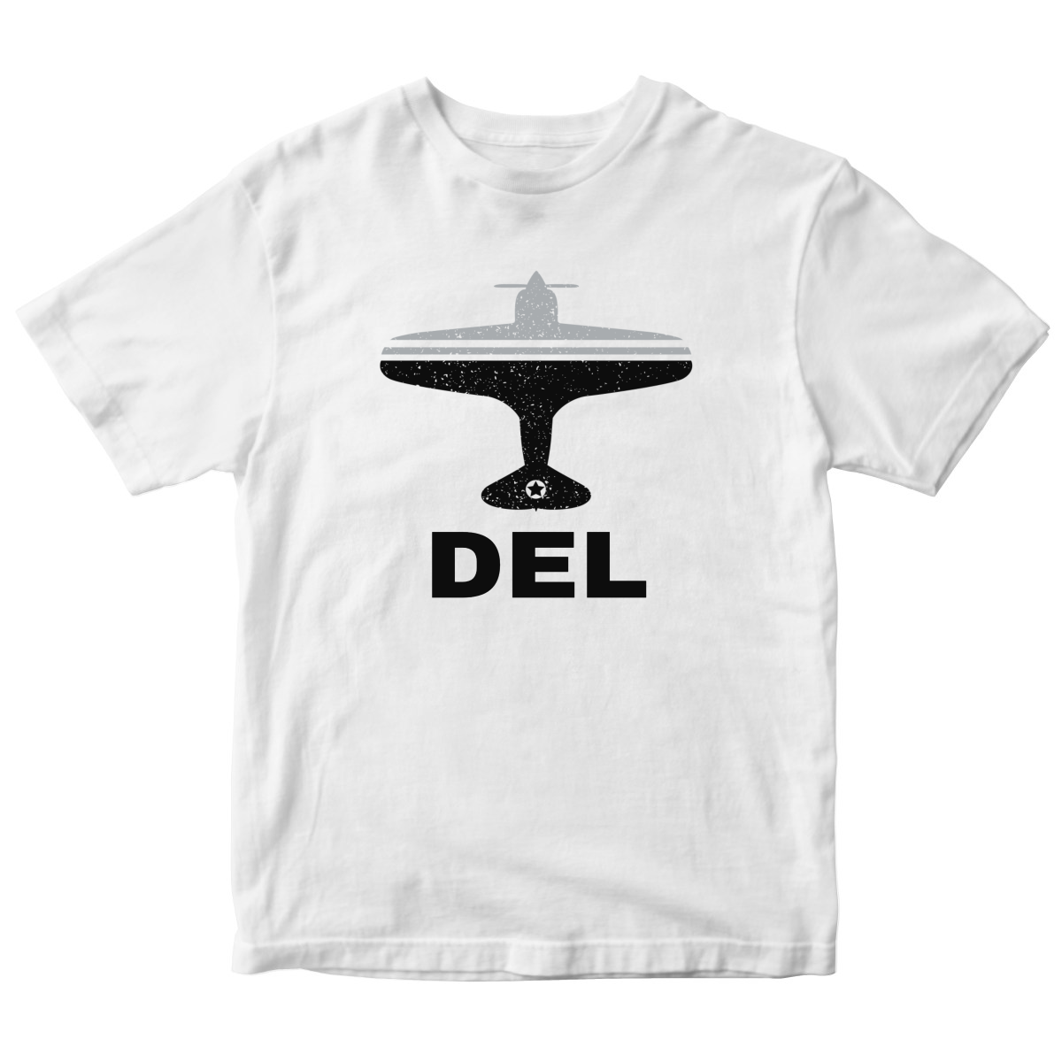 Fly Delhi DEL Airport Kids T-shirt | White