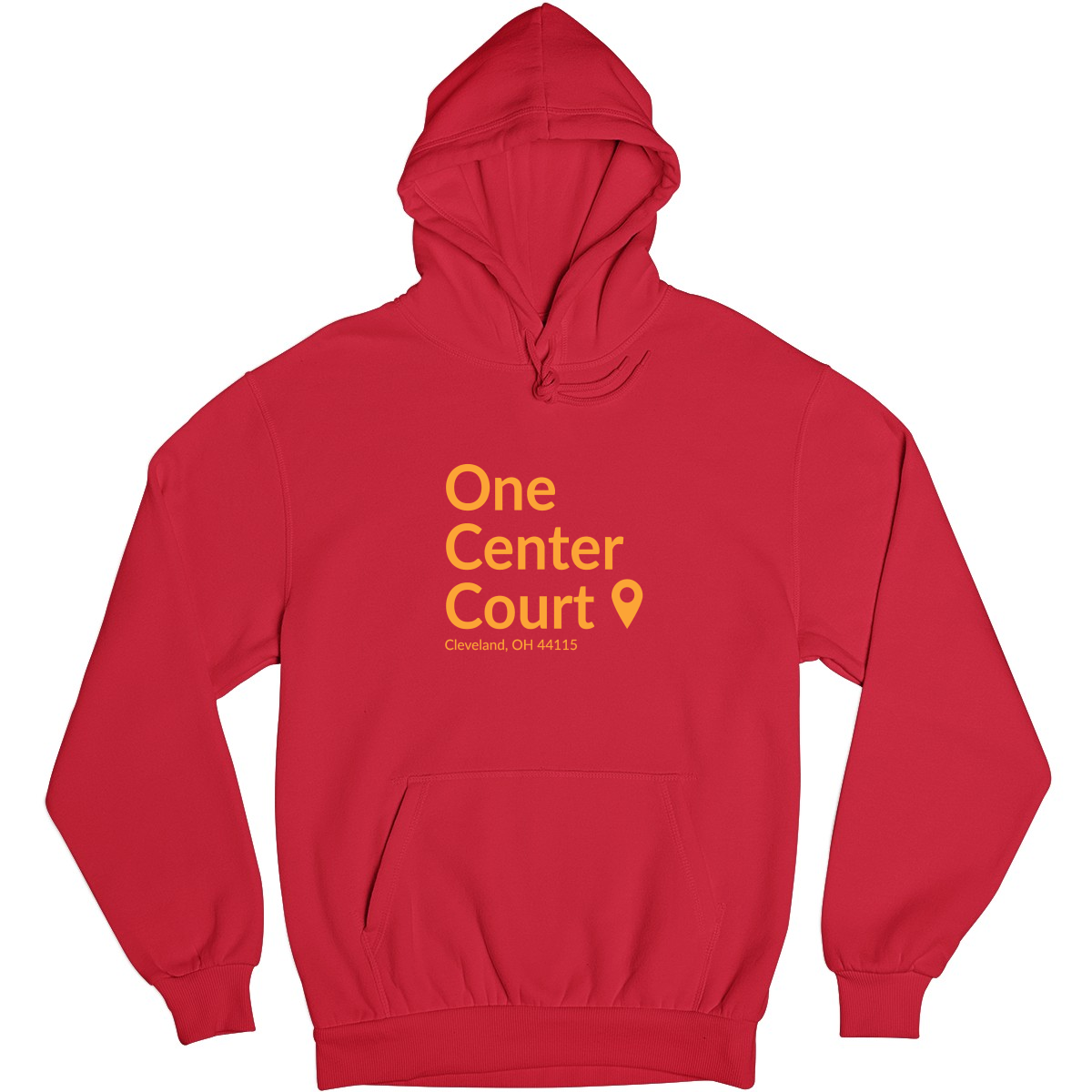 Cleveland Basketball Stadium Unisex Hoodie | Red