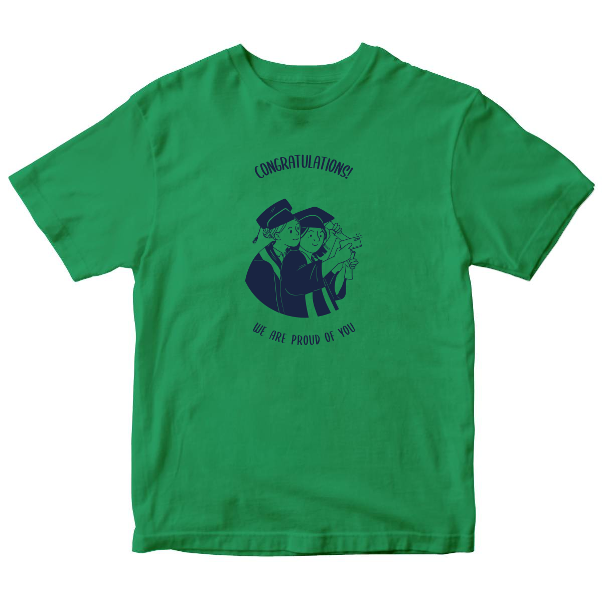 Happy Graduation Day Kids T-shirt | Green