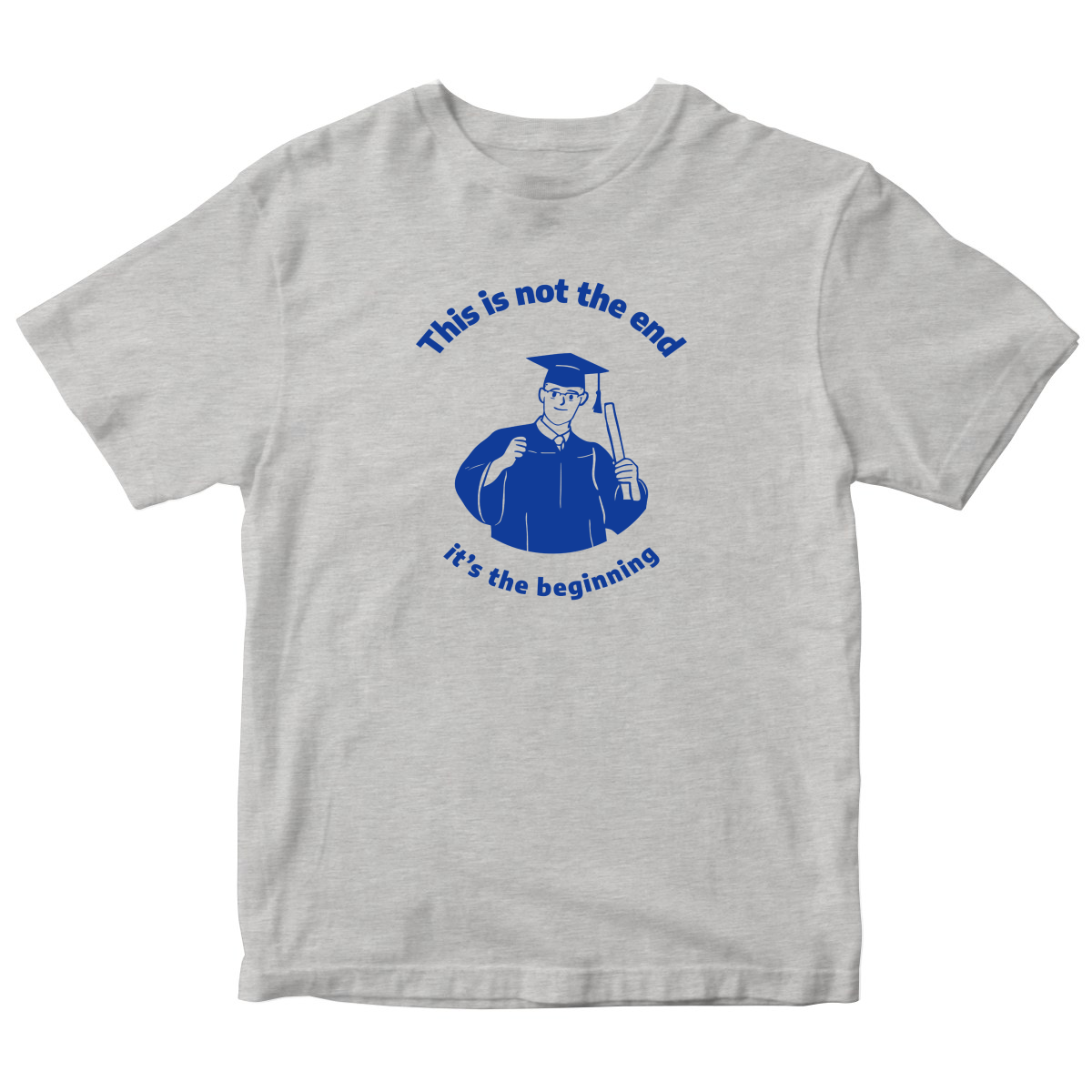 This Is Not The End It's The Beginning Kids T-shirt | Gray