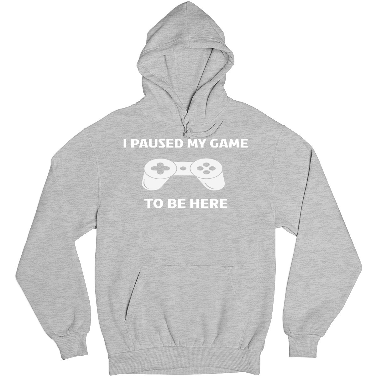 I Paused My Game To Be Here Unisex Hoodie | Gray