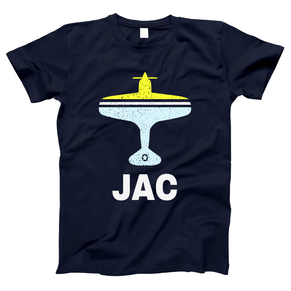 Fly Jackson Hole JAC Airport Women's T-shirt | Navy