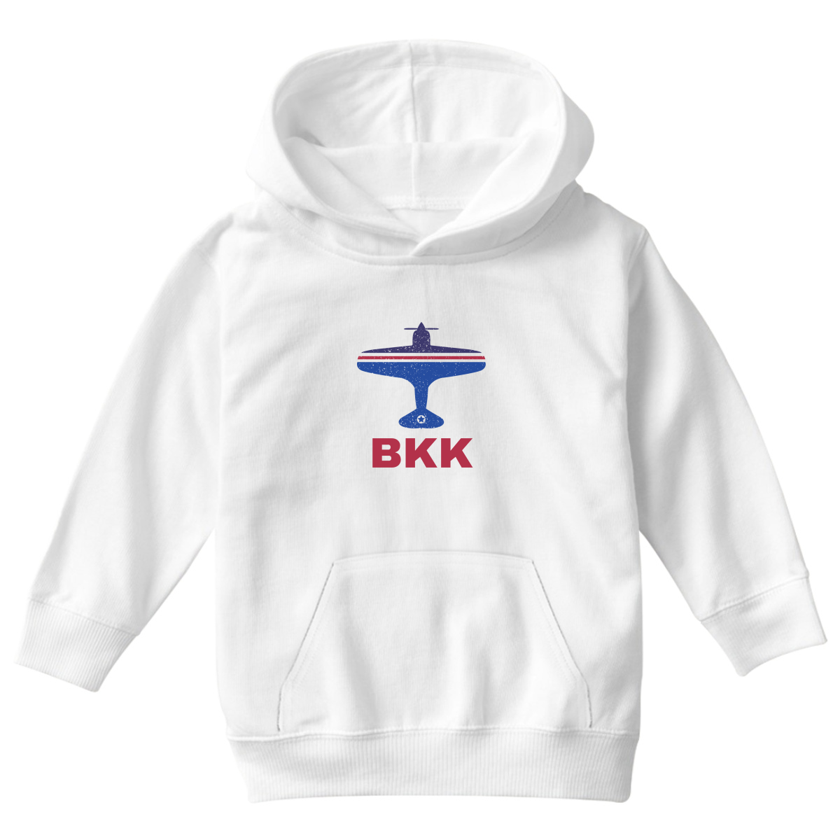 Fly Bangkok BKK Airport Kids Hoodie | White