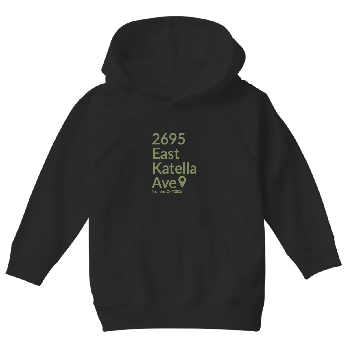 Anaheim Hockey Stadium  Kids Hoodie | Black