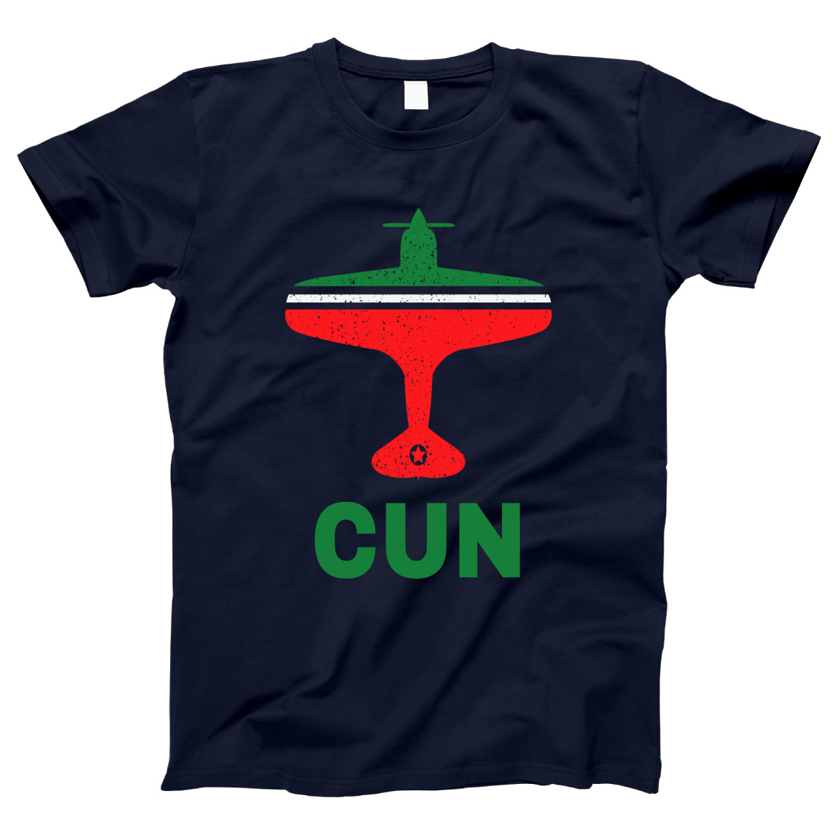 Fly Cancun CUN Airport  Women's T-shirt | Navy