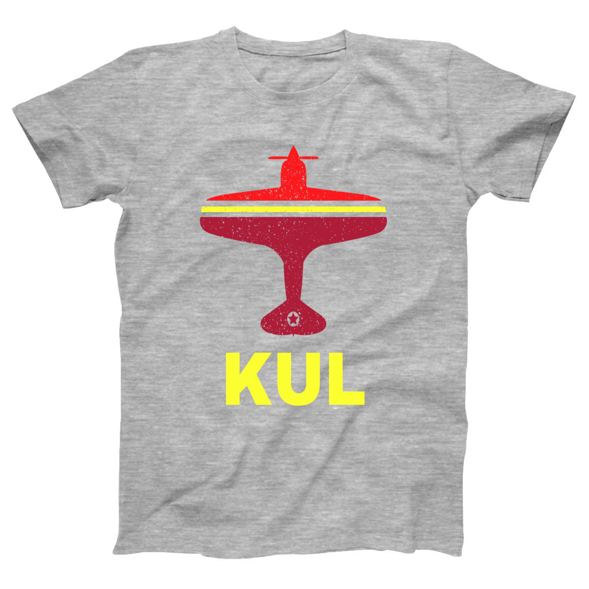 Fly Kuala Lumpur KUL Airport Women's T-shirt | Gray