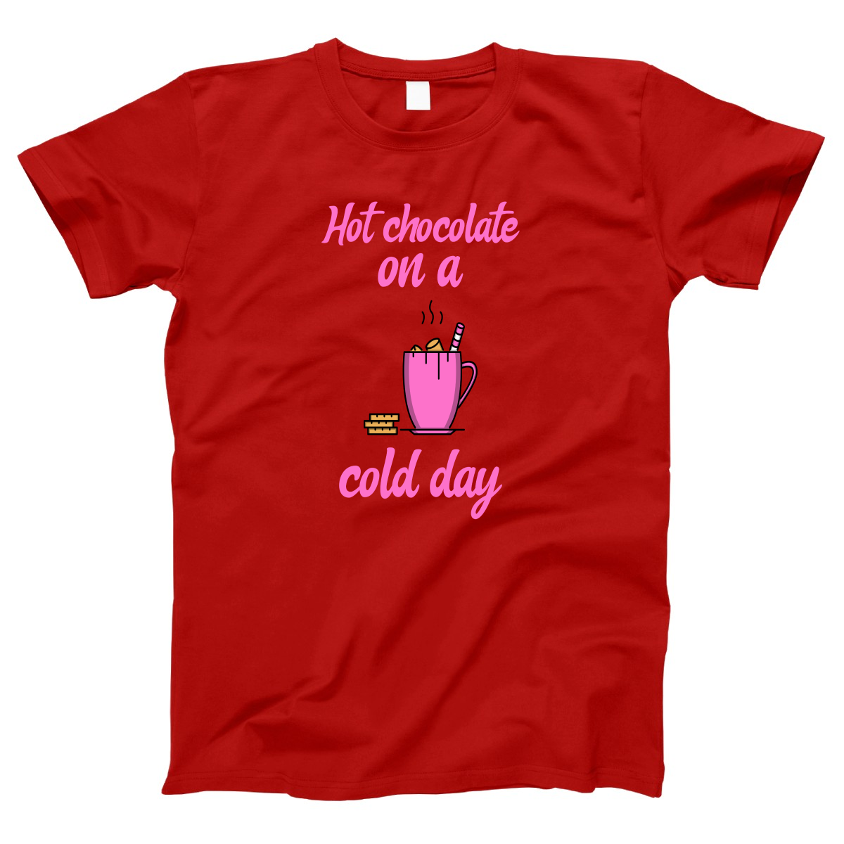 Hot Chocolate on a Cold Day Women's T-shirt | Red