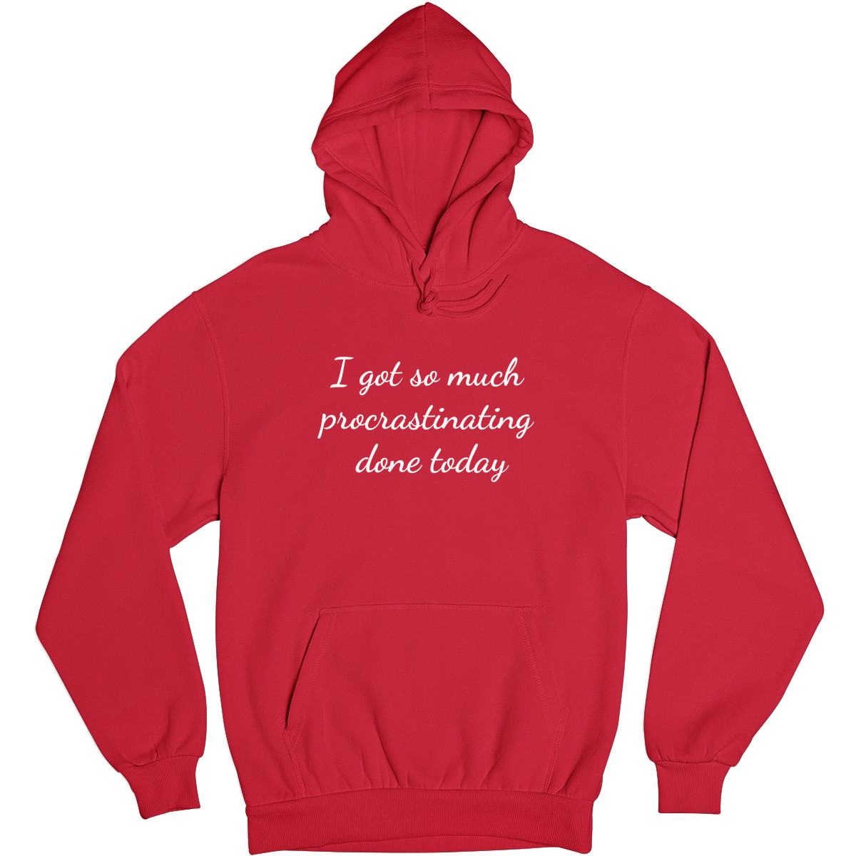 Procrastinator Unisex Hoodie | Red