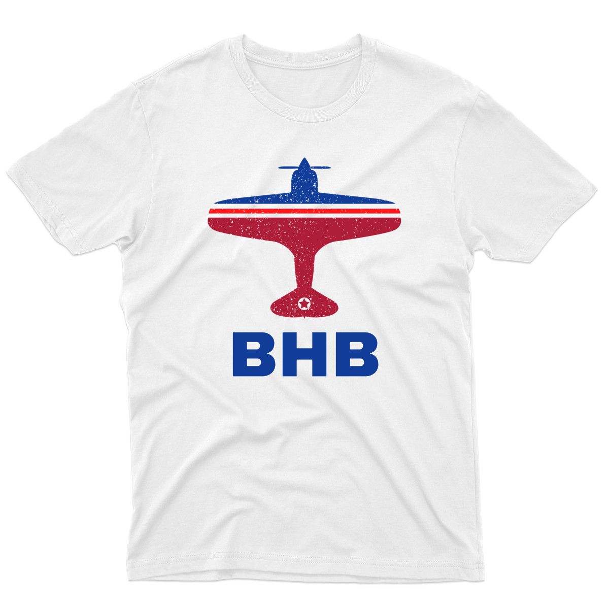 Fly Bar Harbor BHB Airport Men's T-shirt | White