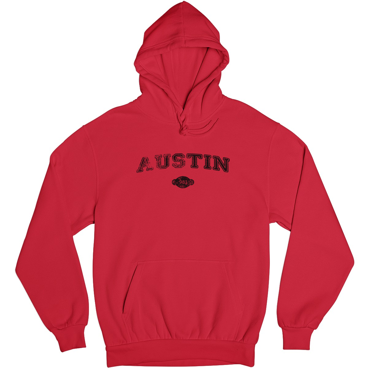 Austin 1839 Represent Unisex Hoodie | Red