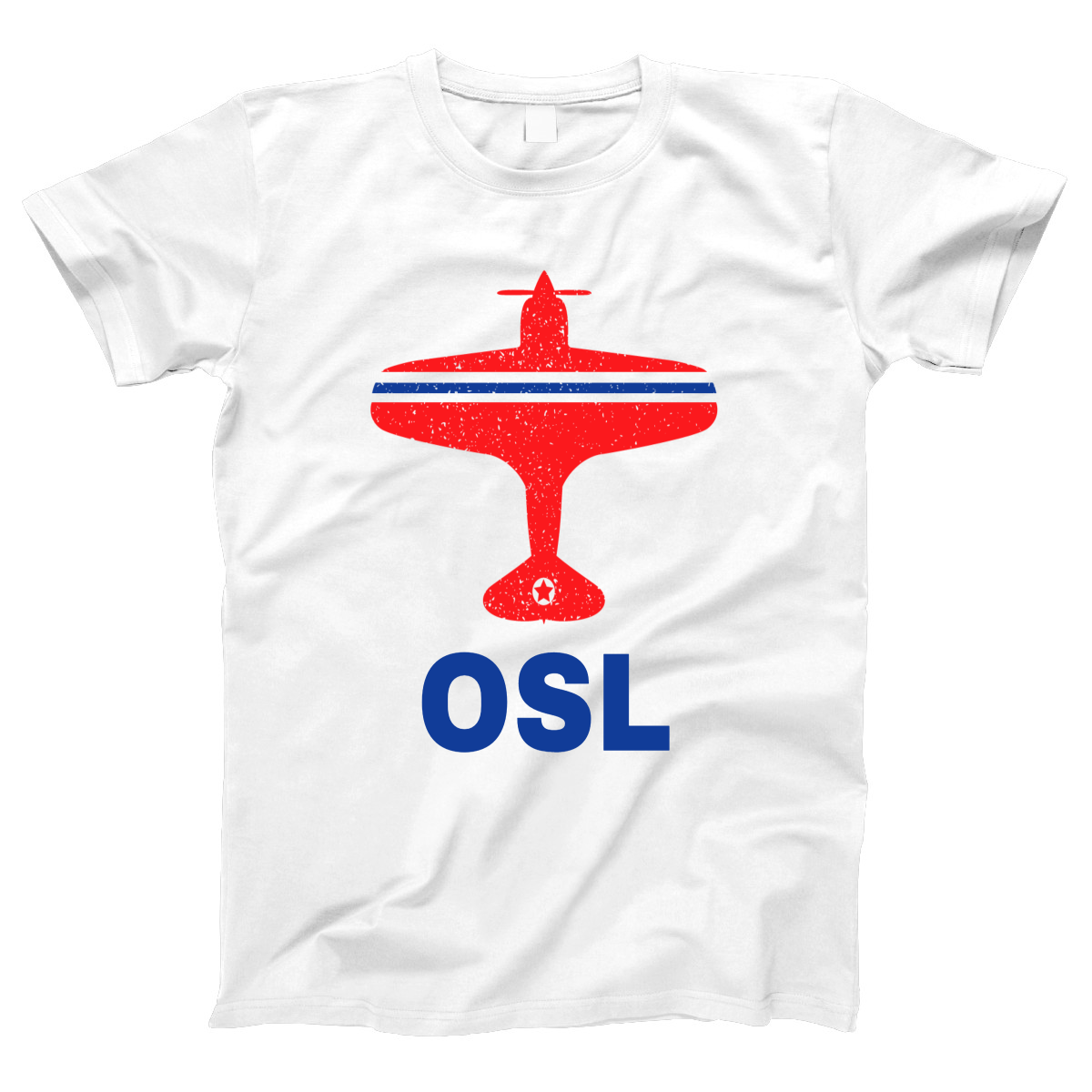 Fly Oslo OSL Airport  Women's T-shirt | White