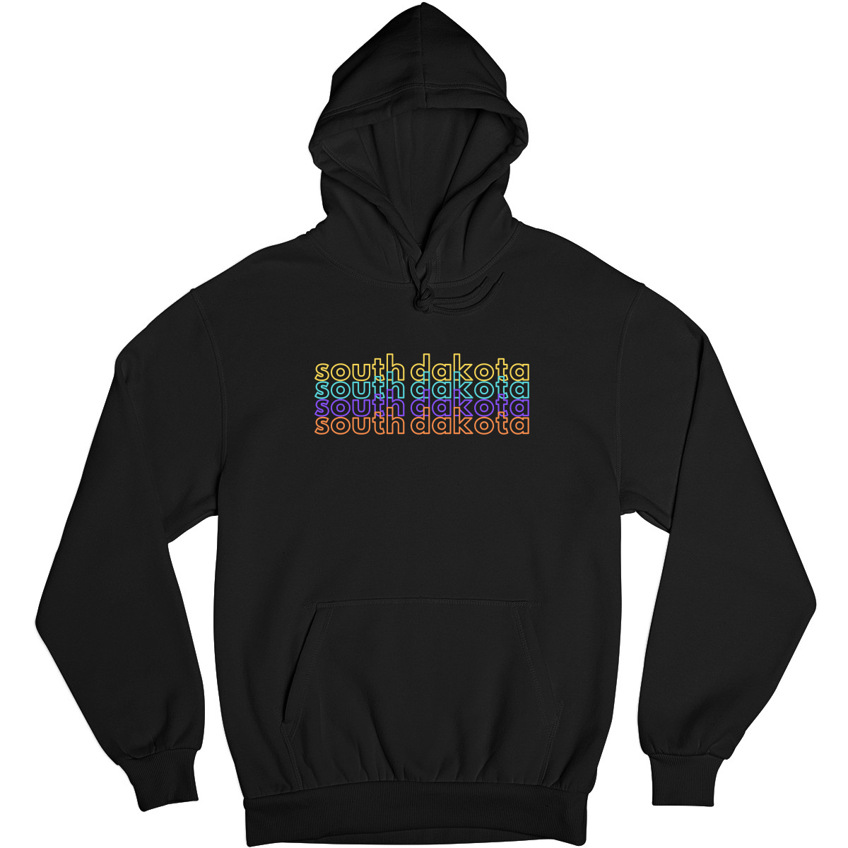 South Dakota Unisex Hoodie | Black