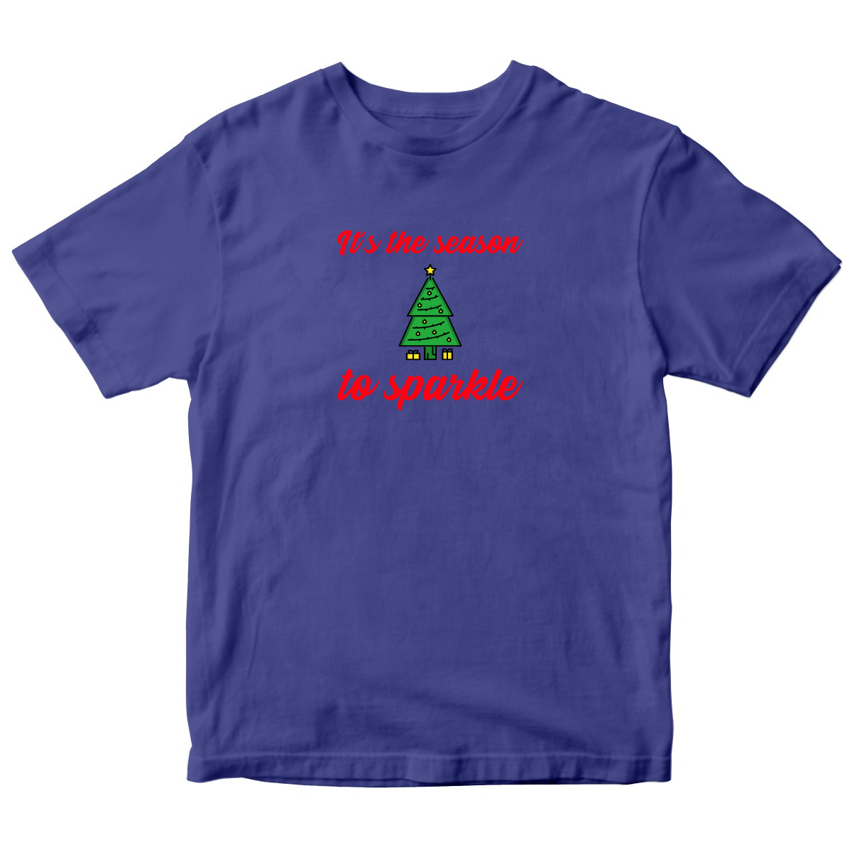 It is the Season to Sparkle Kids T-shirt | Blue