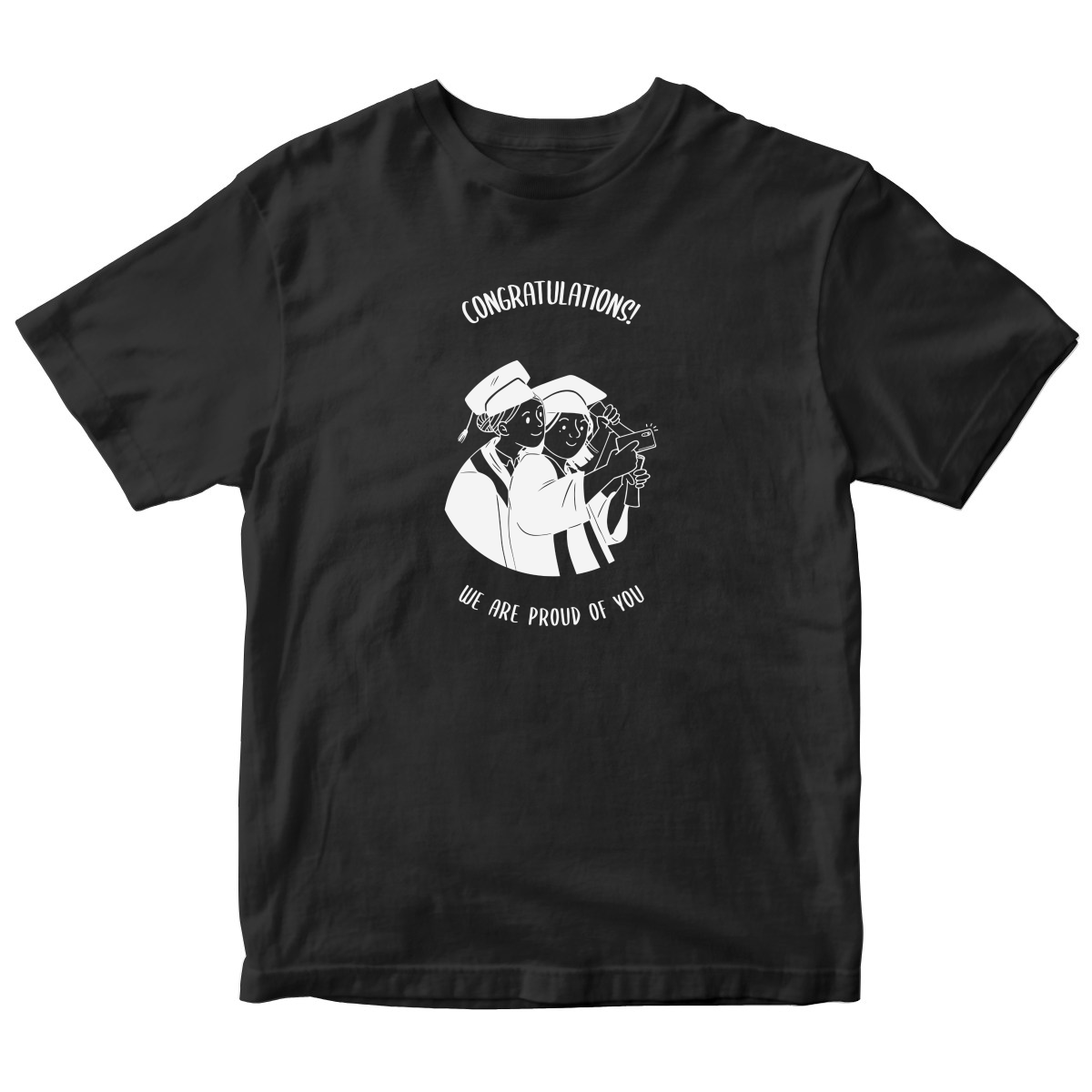 Happy Graduation Day Kids T-shirt | Black