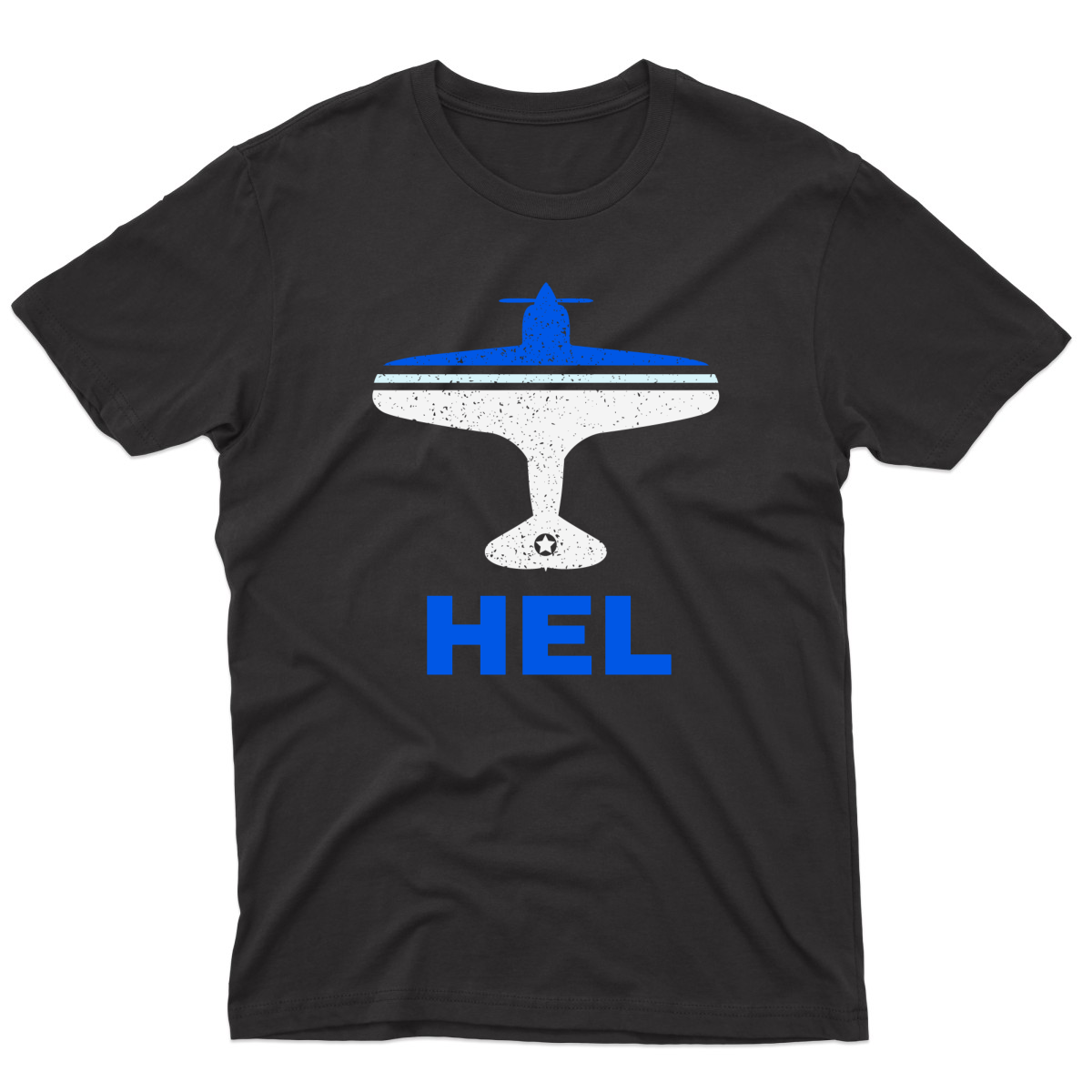 Fly Helsinki HEL Airport Men's T-shirt | Black