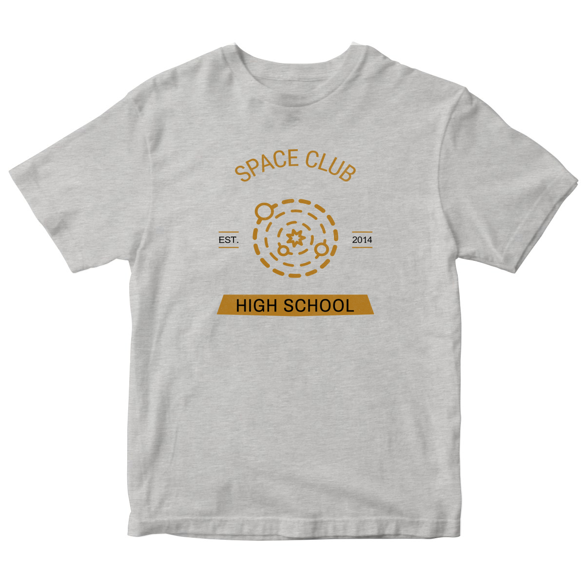 Space Club High School Kids T-shirt | Gray