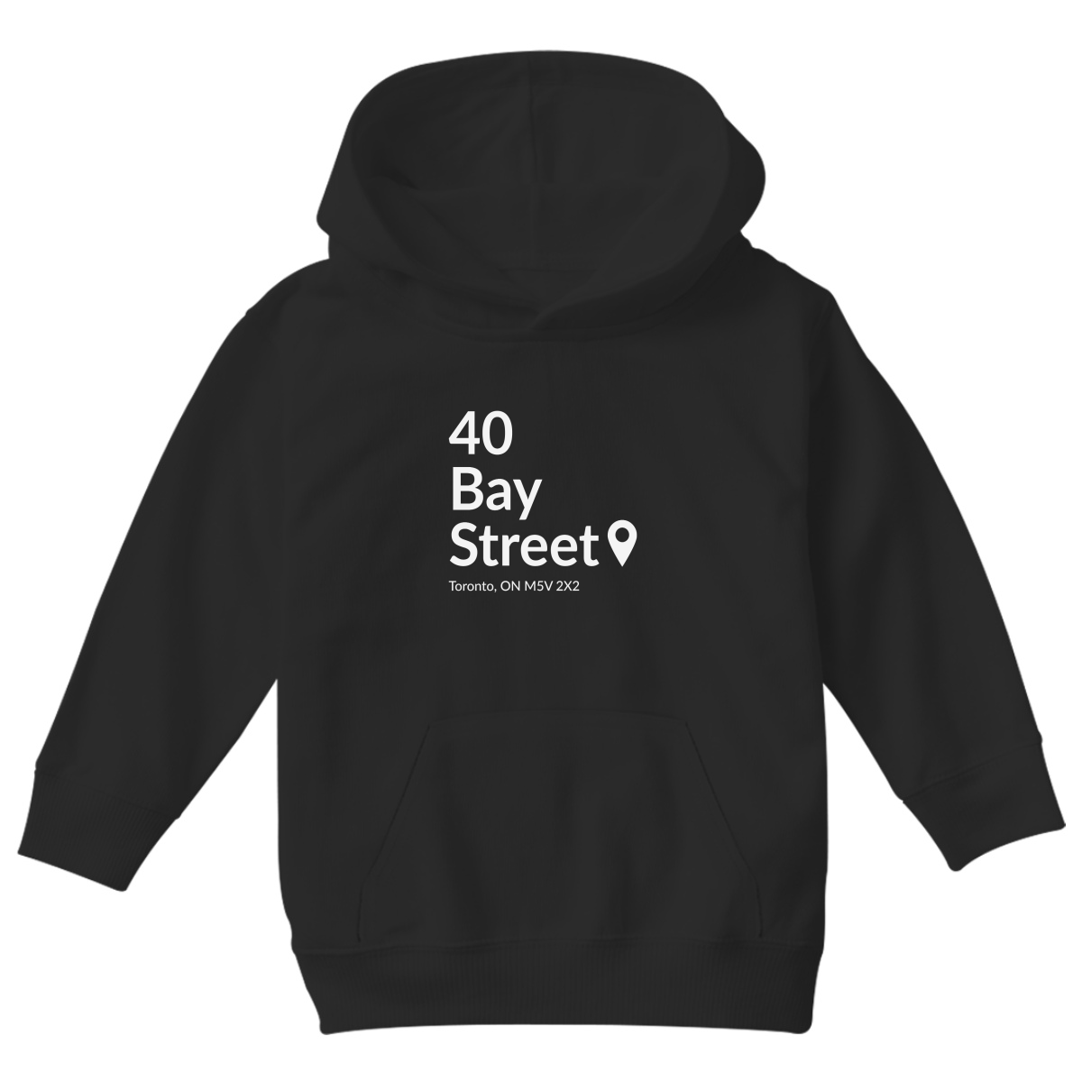 Toronto Basketball Stadium Kids Hoodie | Black