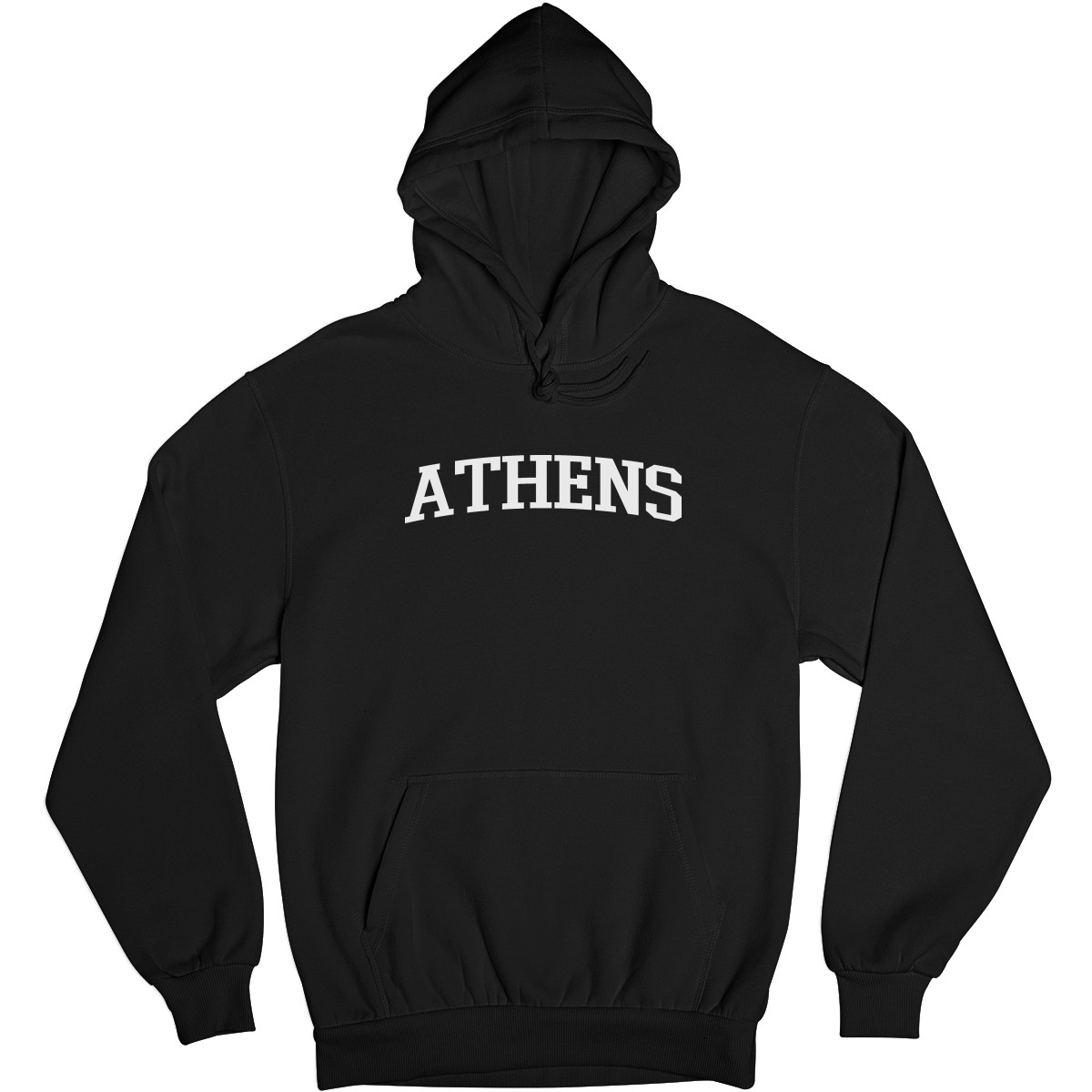 Athens Unisex Hoodie | Black