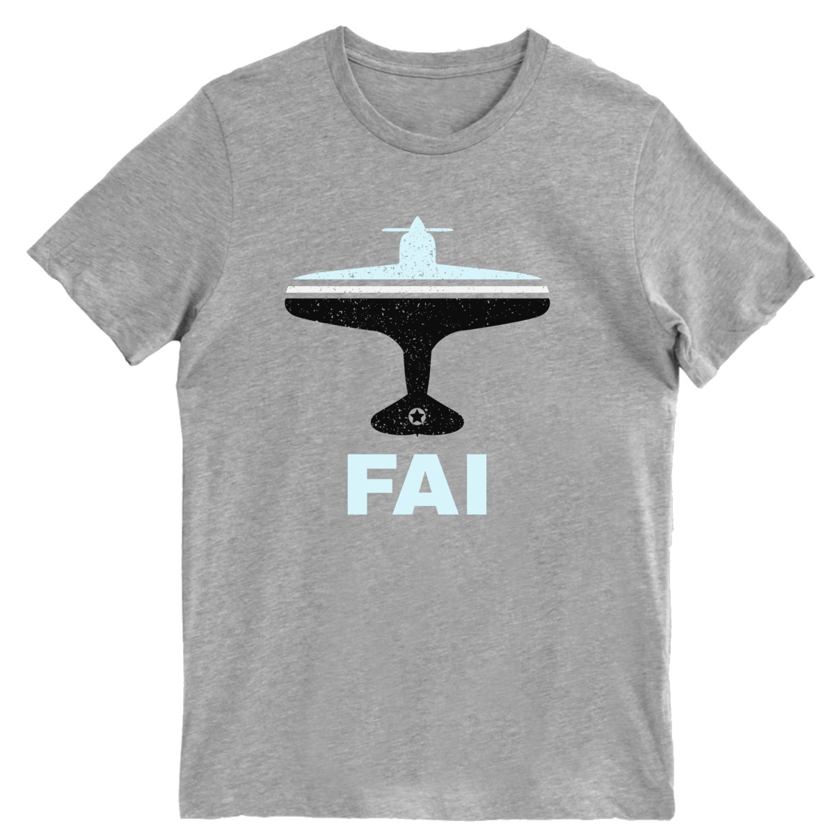 Fly Fairbanks FAI Airport Men's T-shirt | Gray