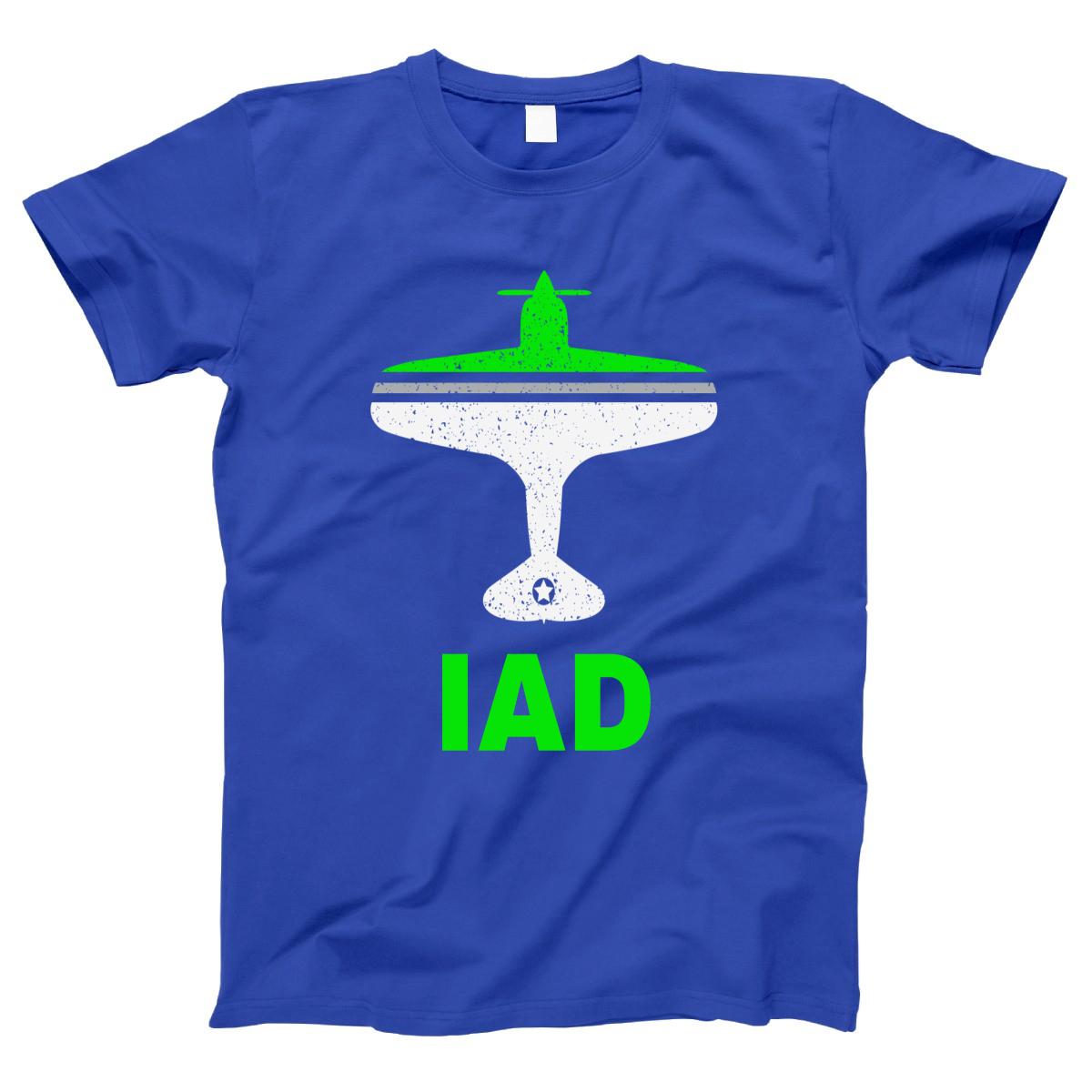 Fly Washington D.C. IAD Airport Women's T-shirt | Blue