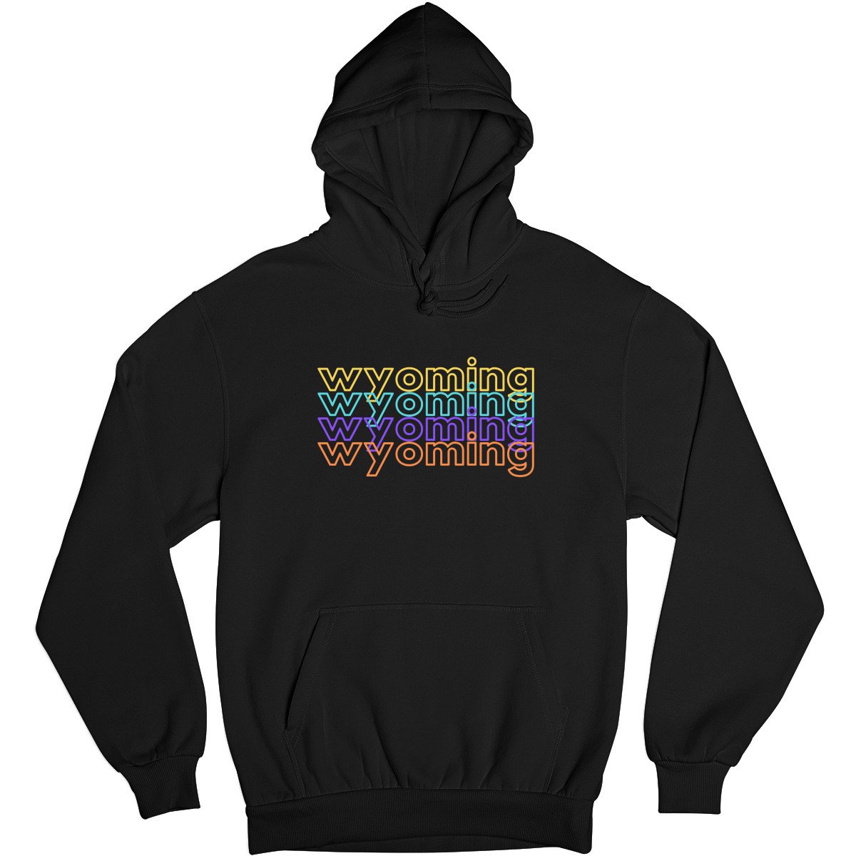 Wyoming Unisex Hoodie | Black