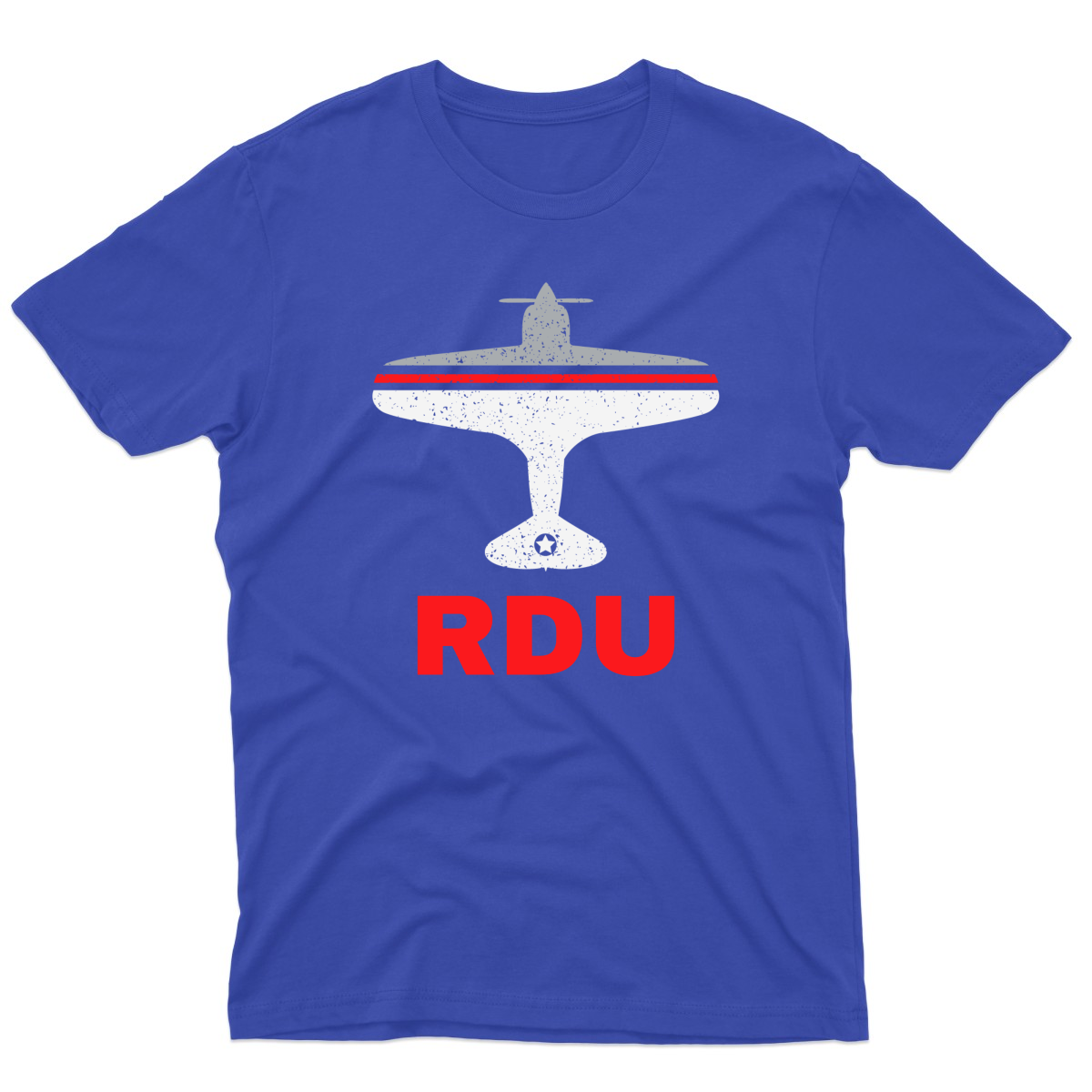 Fly Raleigh-Durham RDU Airport Men's T-shirt | Blue