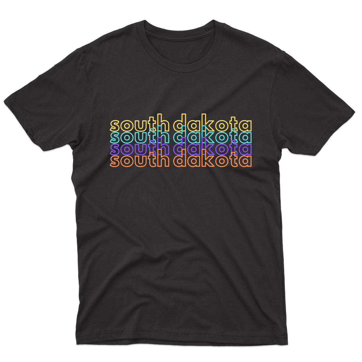 South Dakota Men's T-shirt | Black