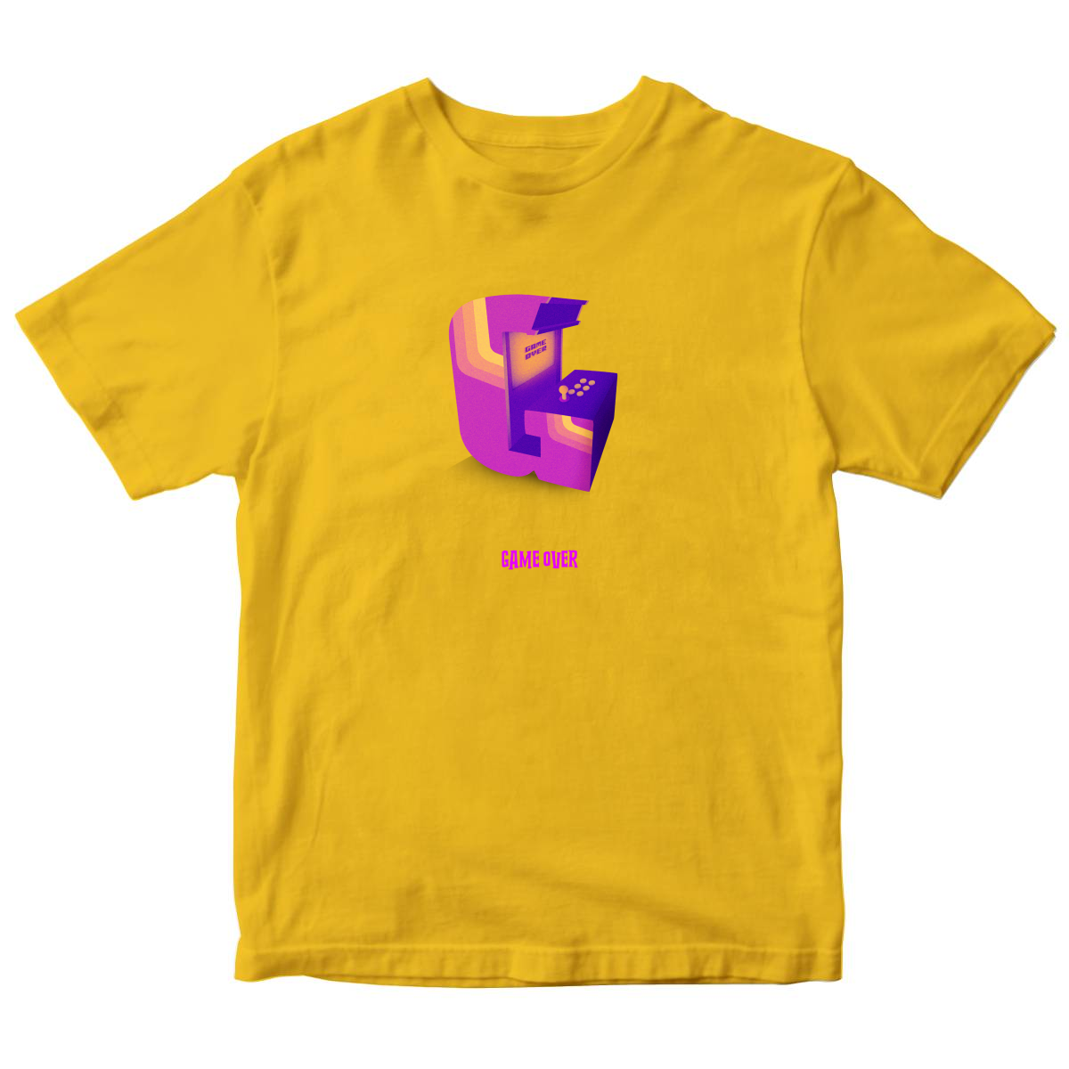 Game Over Kids T-shirt | Yellow