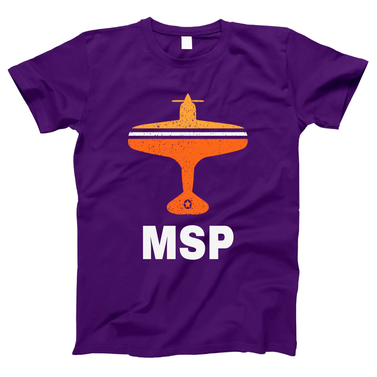 Fly Minneapolis MSP Airport Women's T-shirt | Purple