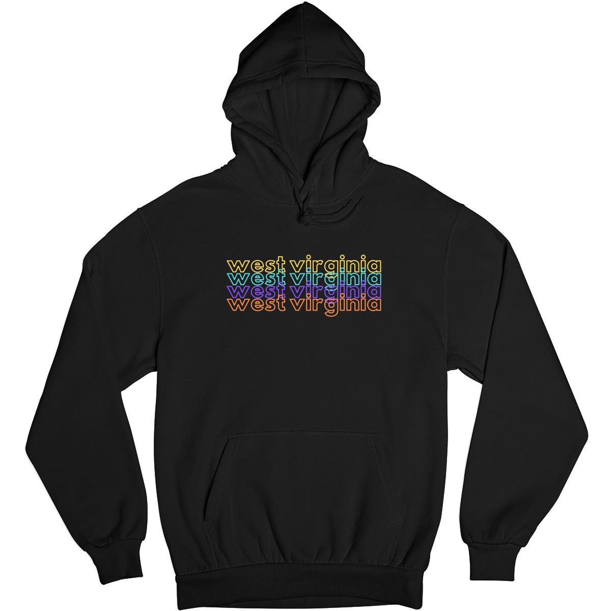 West Virginia Unisex Hoodie | Black