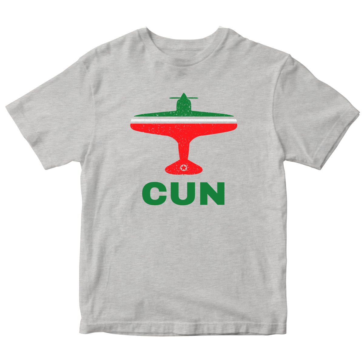 Fly Cancun CUN Airport  Kids T-shirt | Gray