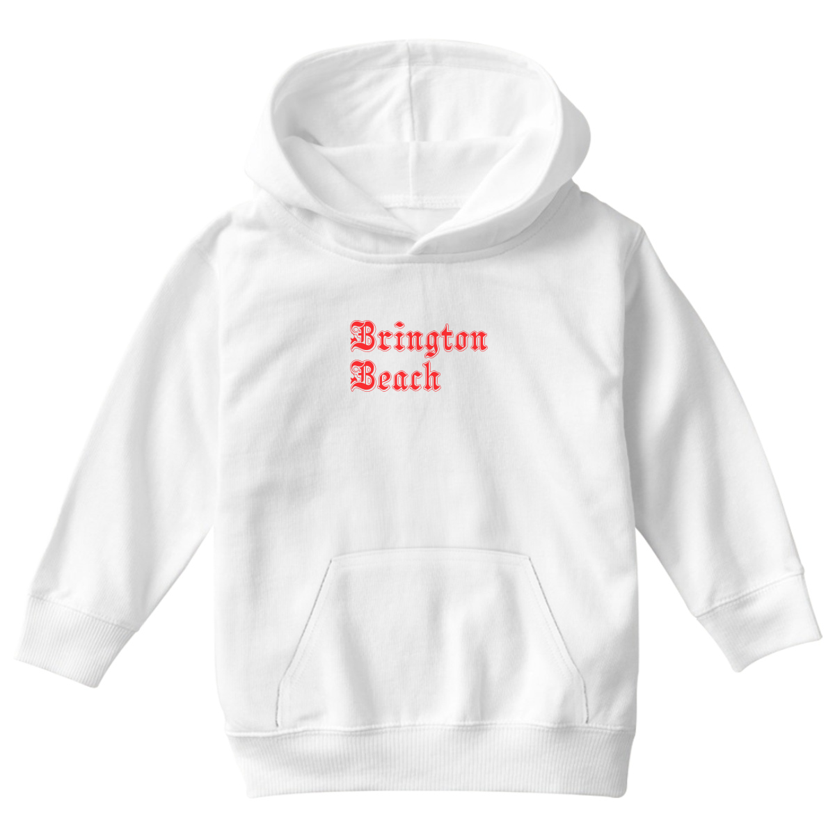 Brighton Beach Gothic Represent Kids Hoodie | White