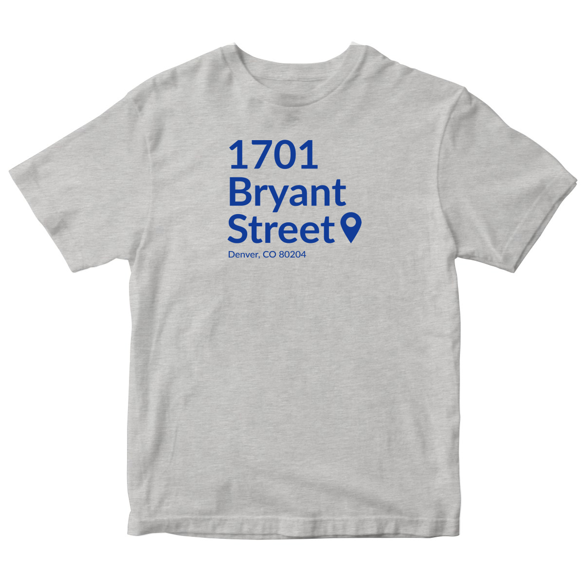 Denver Football Stadium Kids T-shirt | Gray