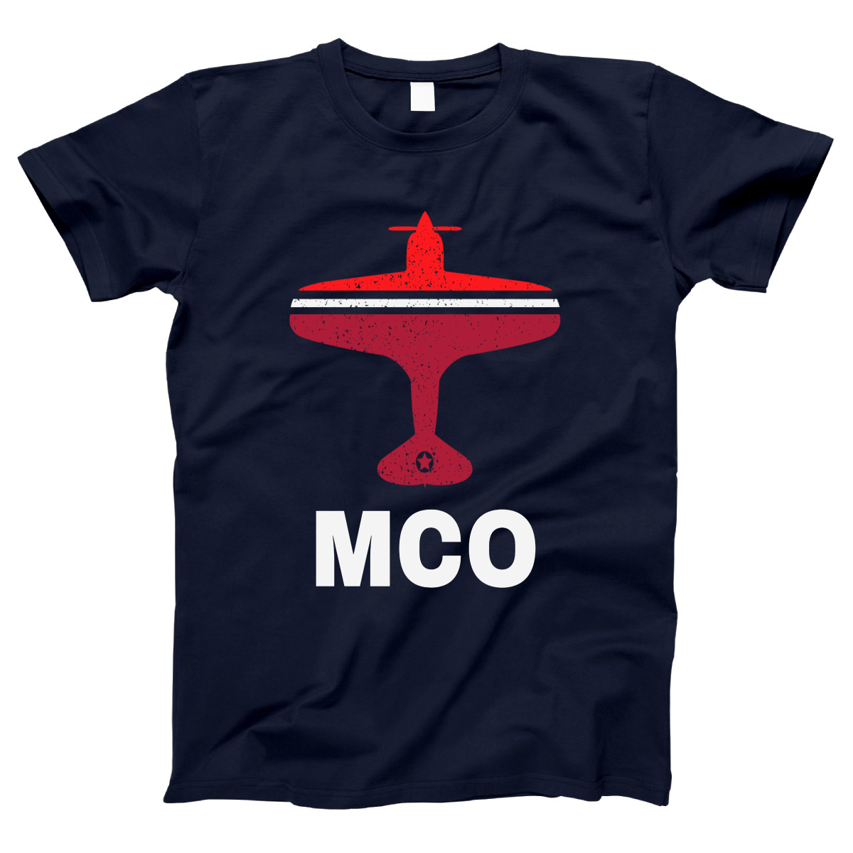 Fly Orlando MCO Airport Women's T-shirt | Navy