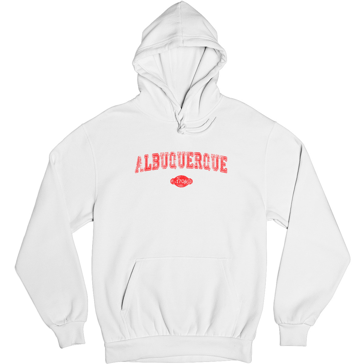 Albuquerque 1706 Represent Unisex Hoodie | White