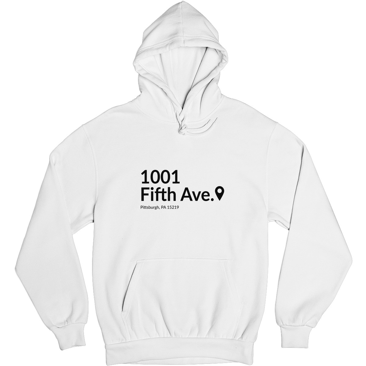 Pittsburgh Hockey Stadium Unisex Hoodie | White