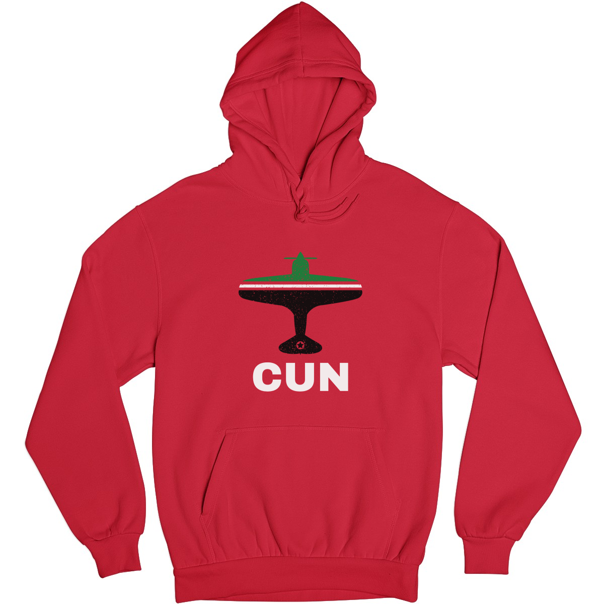 Fly Cancun CUN Airport  Unisex Hoodie | Red