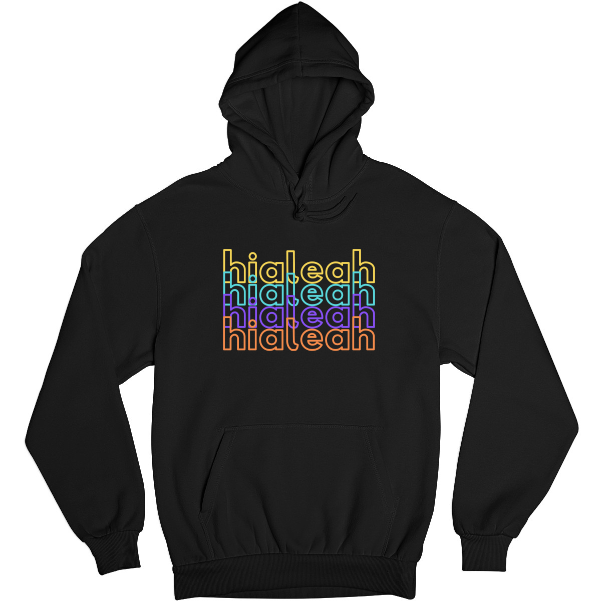 Hialeah Unisex Hoodie | Black