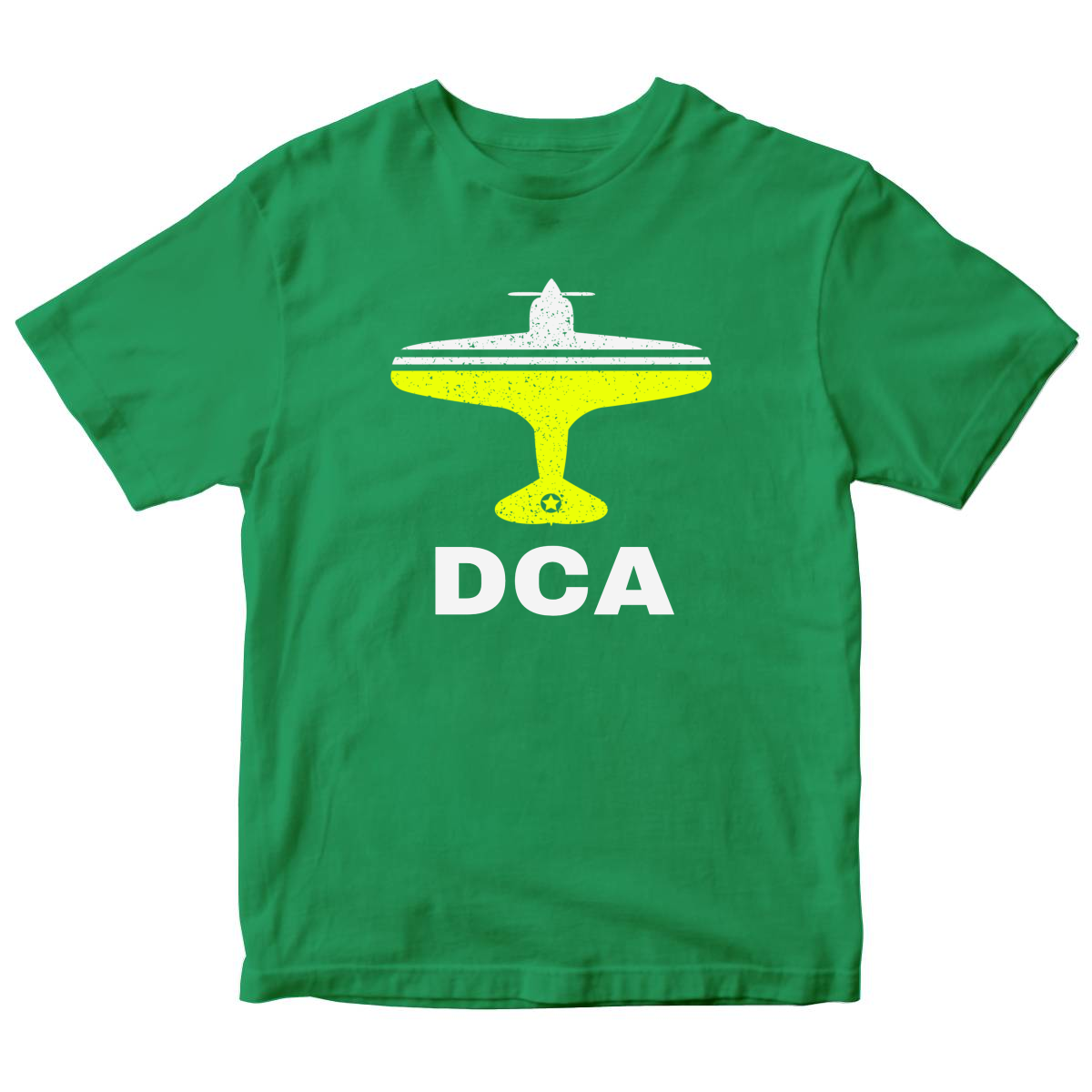 Fly Washington D.C. DCA Airport Kids T-shirt | Green