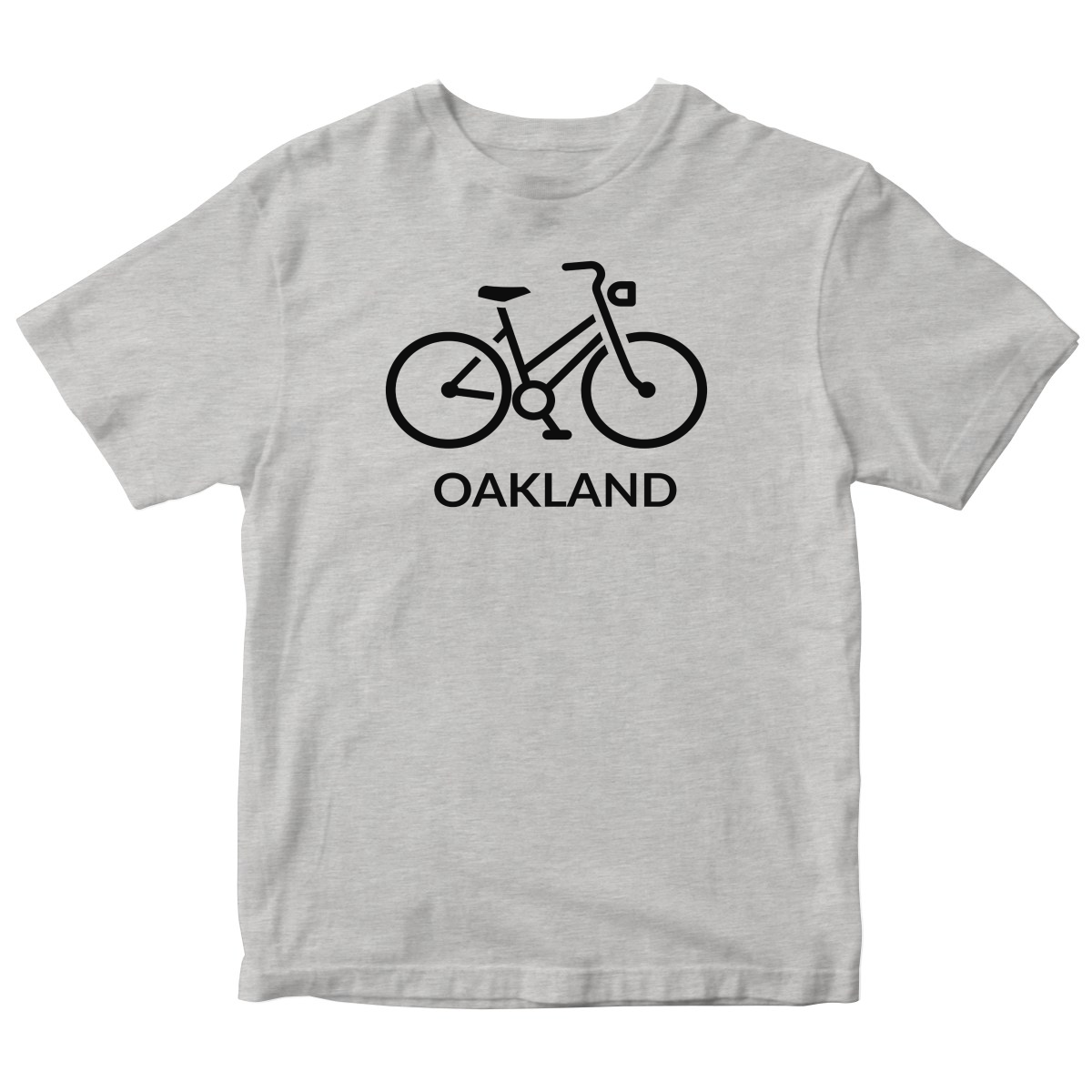 Bike Oakland Represent Kids T-shirt | Gray