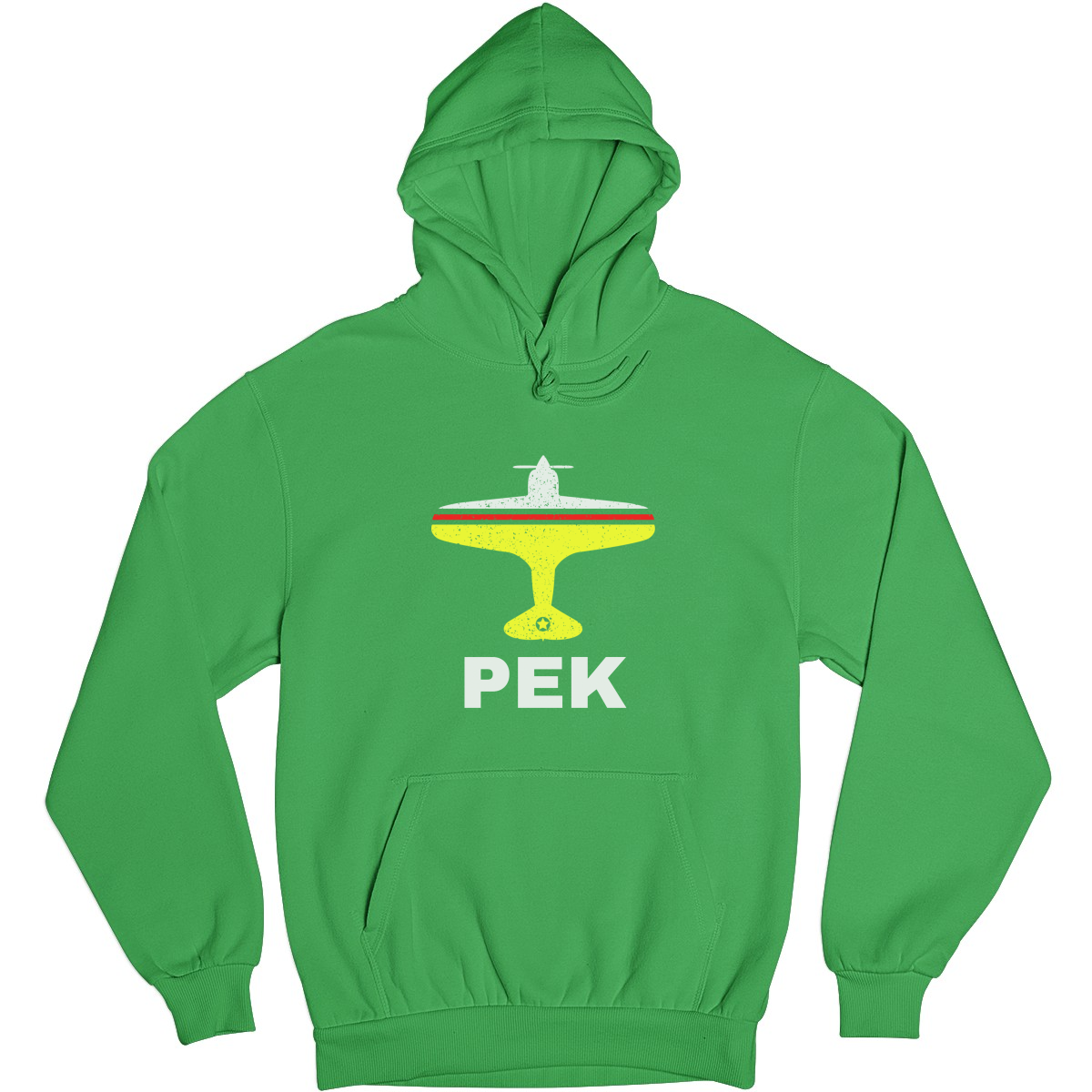 Fly Beijing PEK Airport Unisex Hoodie | Green