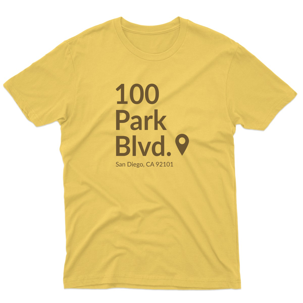 San Diego Baseball Stadium Men's T-shirt | Yellow