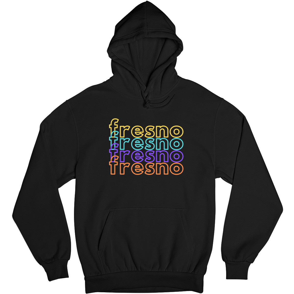 Fresno Unisex Hoodie | Black