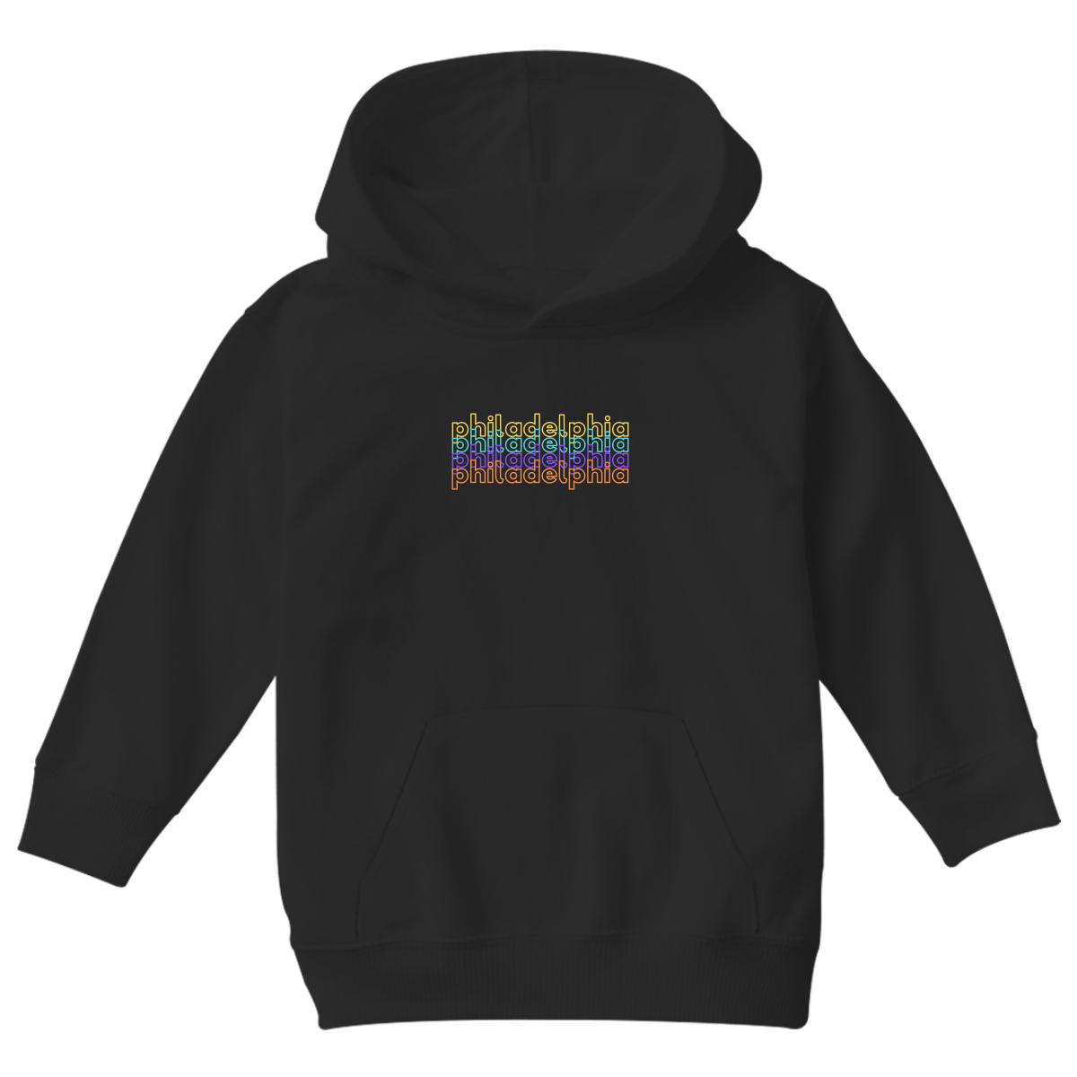 Philadelphia Kids Hoodie | Black