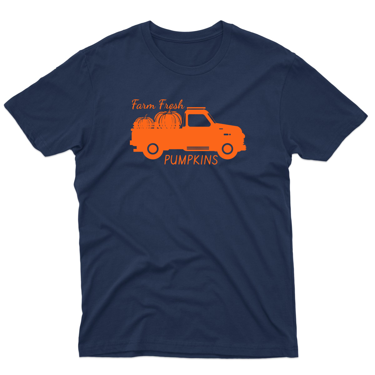 Farm Fresh Pumpkins Men's T-shirt | Navy