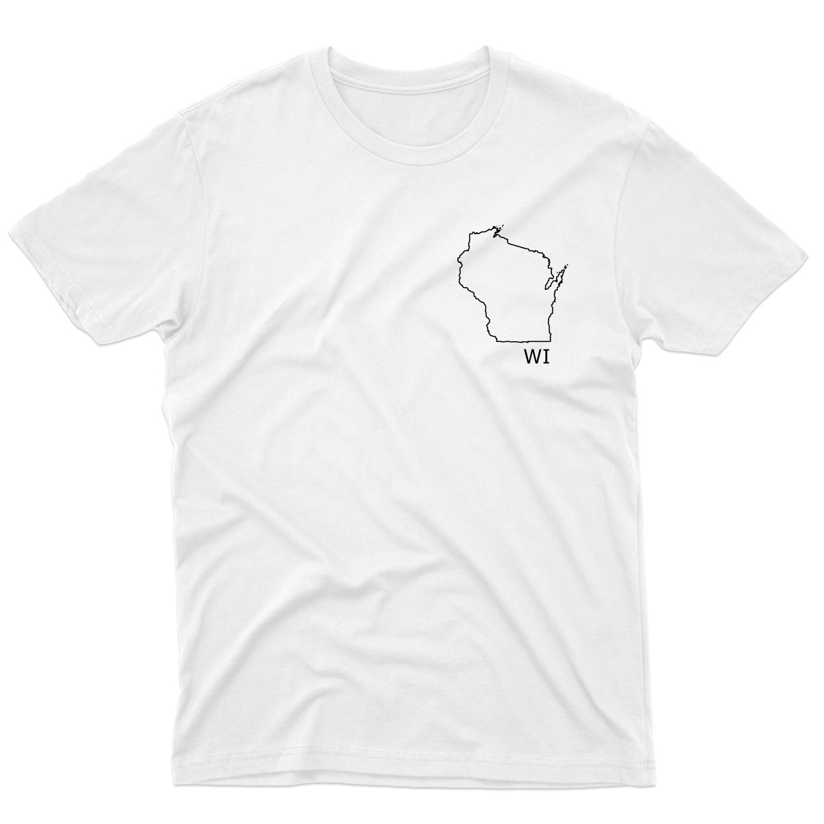 Wisconsin Men's T-shirt | White