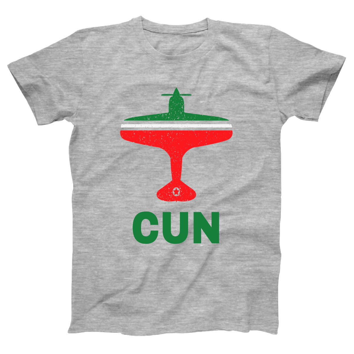 Fly Cancun CUN Airport  Women's T-shirt | Gray